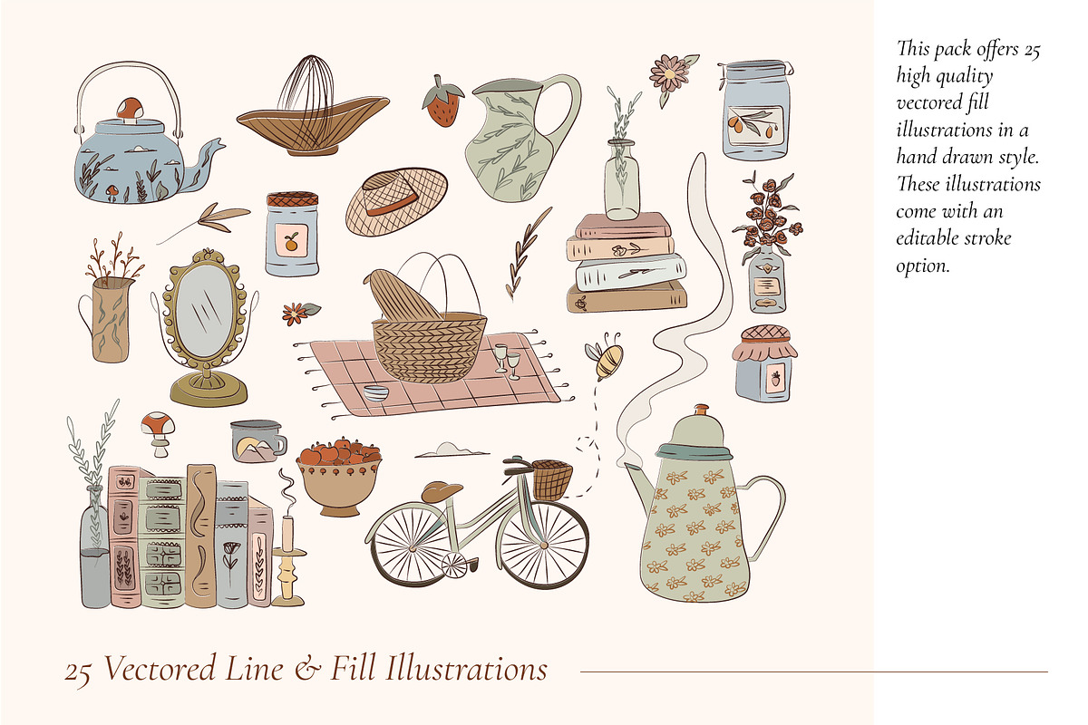 The Cozy Cottage Collection, an Object Graphic by The Tattooed Illustrator (Photo 3 of 5)