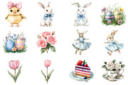 Spring Easter Bunnies, an Illustration by CitraGraphics (Thumbnail 3 of 5)
