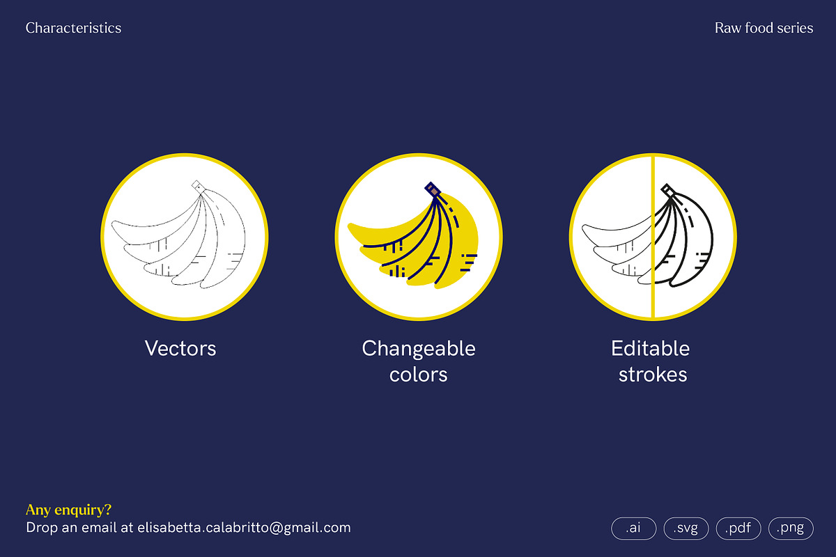 Tutti Frutti / food icons, an Outline Icon by Elisabetta Calabritto (Photo 4 of 6)