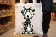 Whimsical Christmas Dogs Clipart, an Illustration by SinaCreation (Thumbnail 5 of 7)