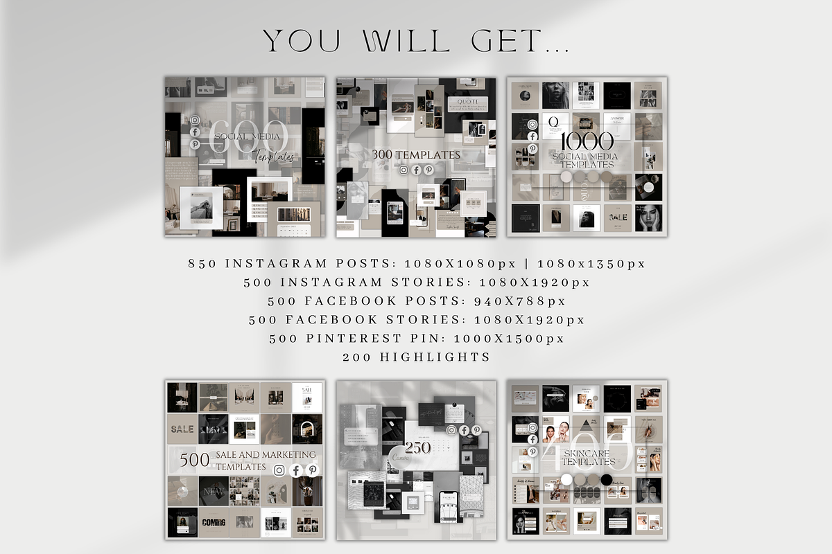Modern Social Media Bundle | Canva, a Social Media Template by BRANDcontent (Photo 2 of 9)