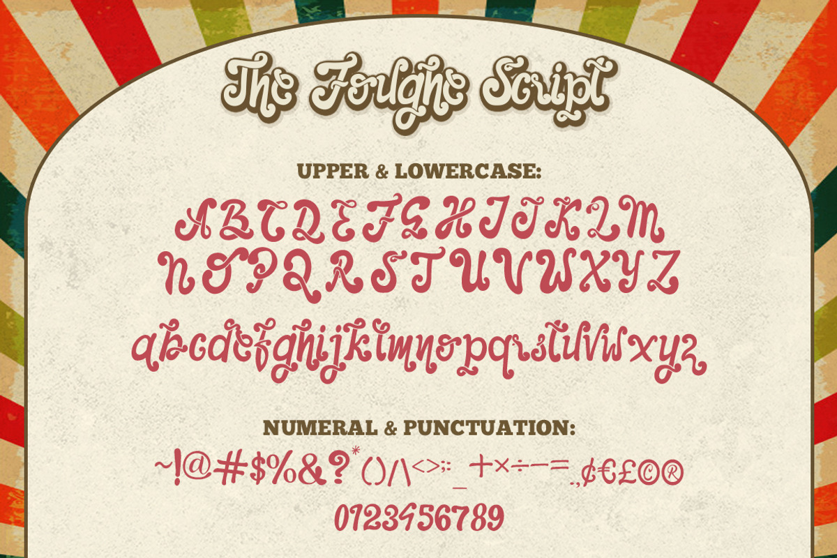The Foughe Script - Retro Font preview 2