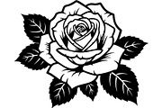 Rose Silhouette File Bundle, a Decorative Illustration by Designer_Momina (Thumbnail 15 of 21)
