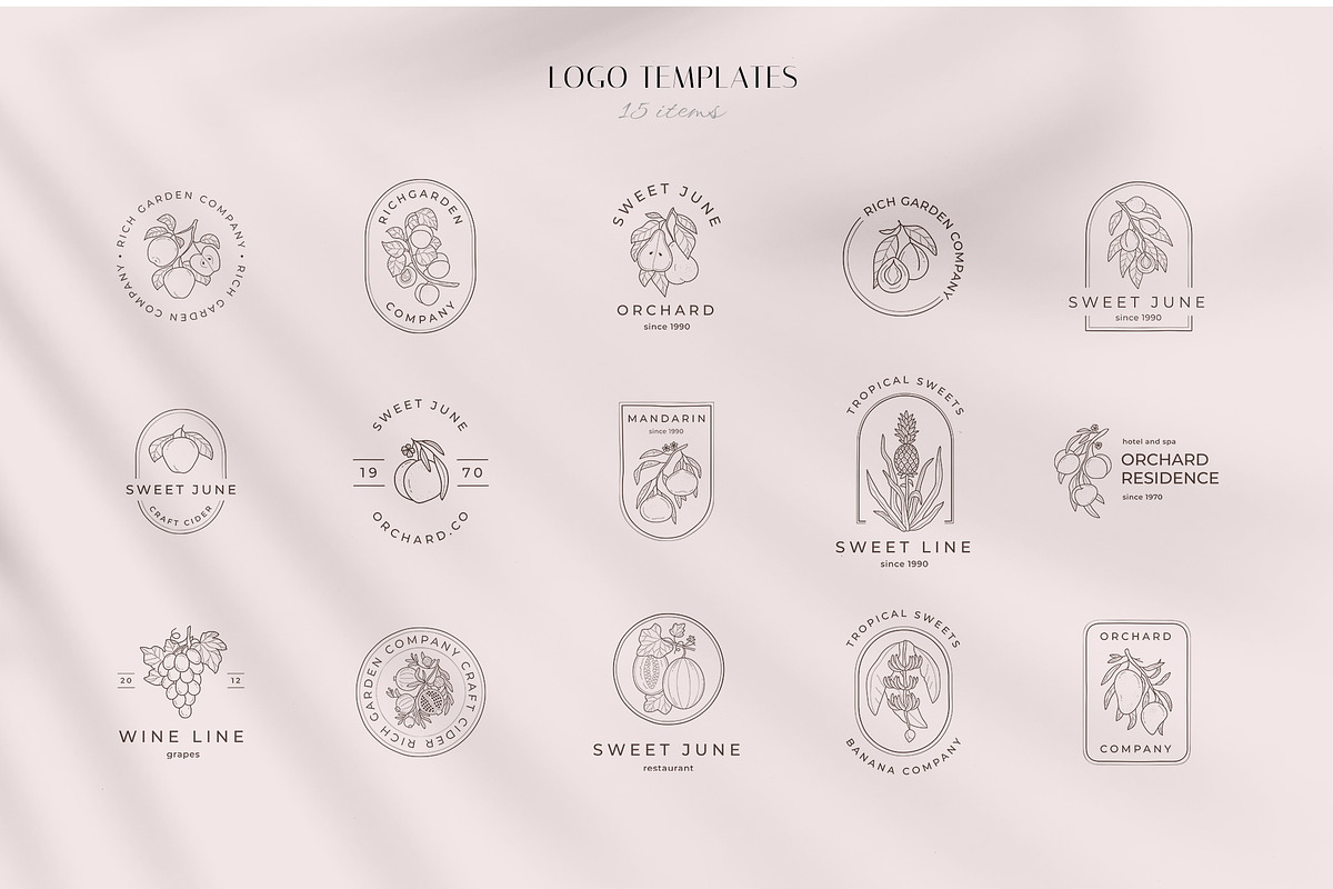 Orchard logo elements and templates, a Graphic by Vasylyka (Photo 2 of 11)