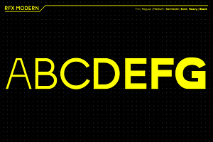 RFX Modern Medium Font