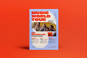 Purple Music World Tour Flyer Set, a Flyer Template by graphicook (Thumbnail 2 of 4)