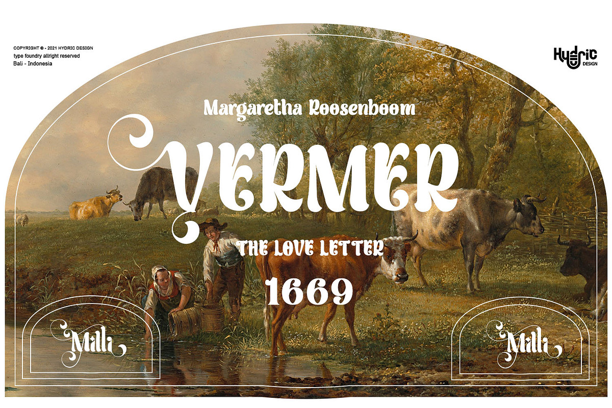 Milli | Luxury Serif Display Font, a Sans Serif Font by Hydric Design (Photo 3 of 9)