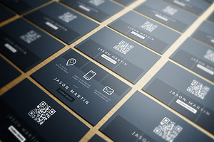 Clean Minimal Dotted Business Card