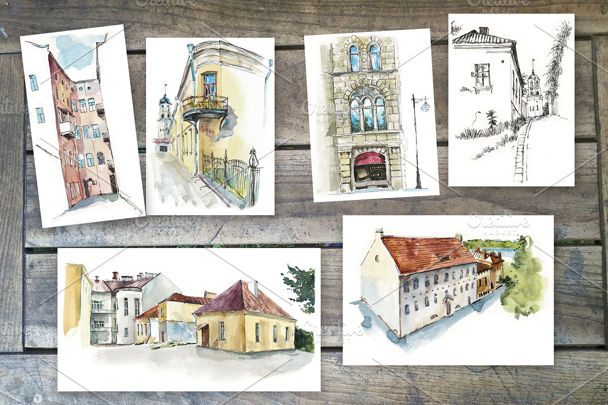 Sketches Medieval Architecture, an Object Illustration by Budogoshch (Photo 3 of 9)
