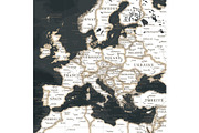 Vector World Map - Large&Detailed, a Decorative Illustration by PorcuPen Works (Thumbnail 3 of 8)