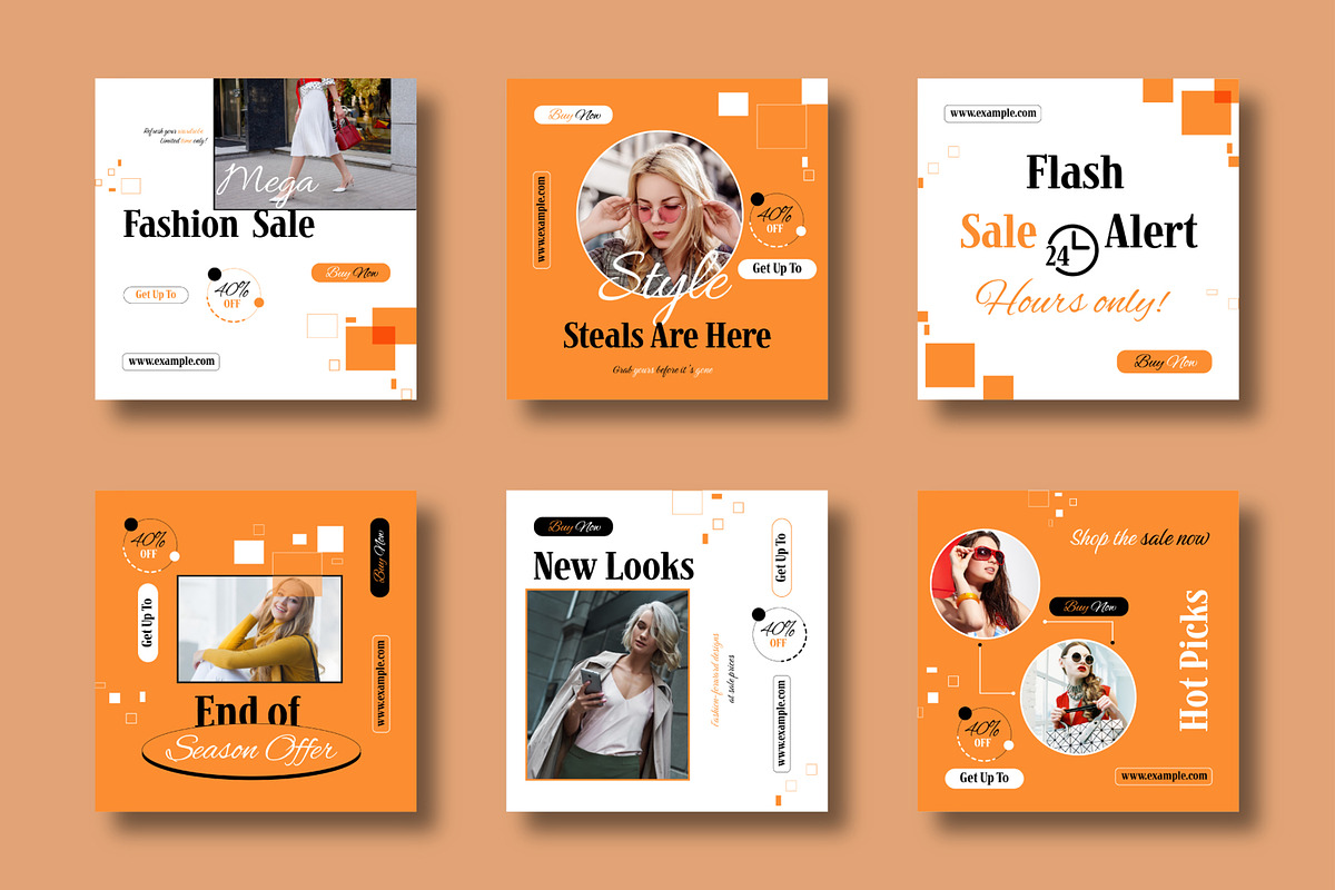 Seasonal Fashion Sale Social Media, a Social Media Template by MightyDesign (Photo 1 of 8)
