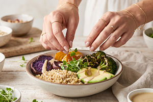 vegan, healthy food