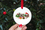 Christmas Teacher Tree PNG, an Illustration by DreamArtGraphic (Thumbnail 2 of 5)