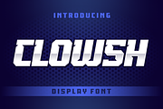 CLOWSH ESPORT, a Sans Serif Font by 24Design Studios (Thumbnail 1 of 5)