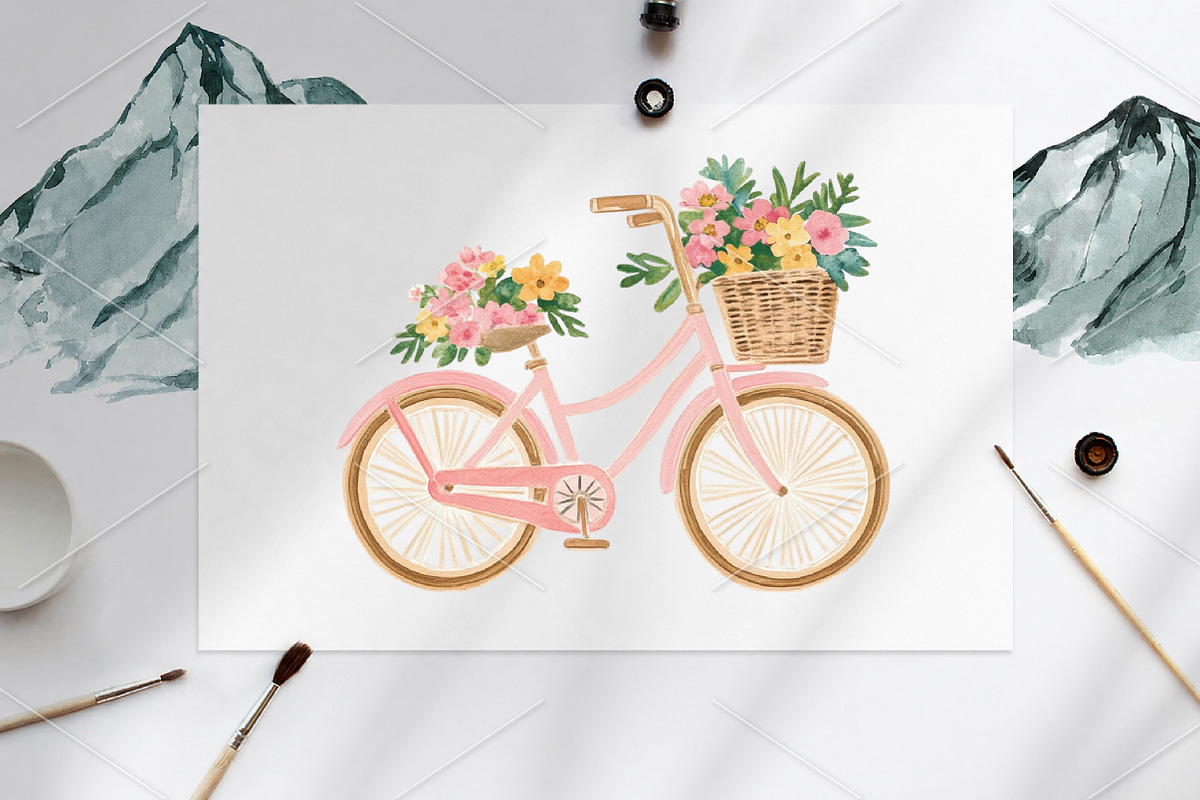 Watercolor Summer Beach Clipart PNG, a Seasonal Illustration by Canvas Craft (Photo 9 of 10)