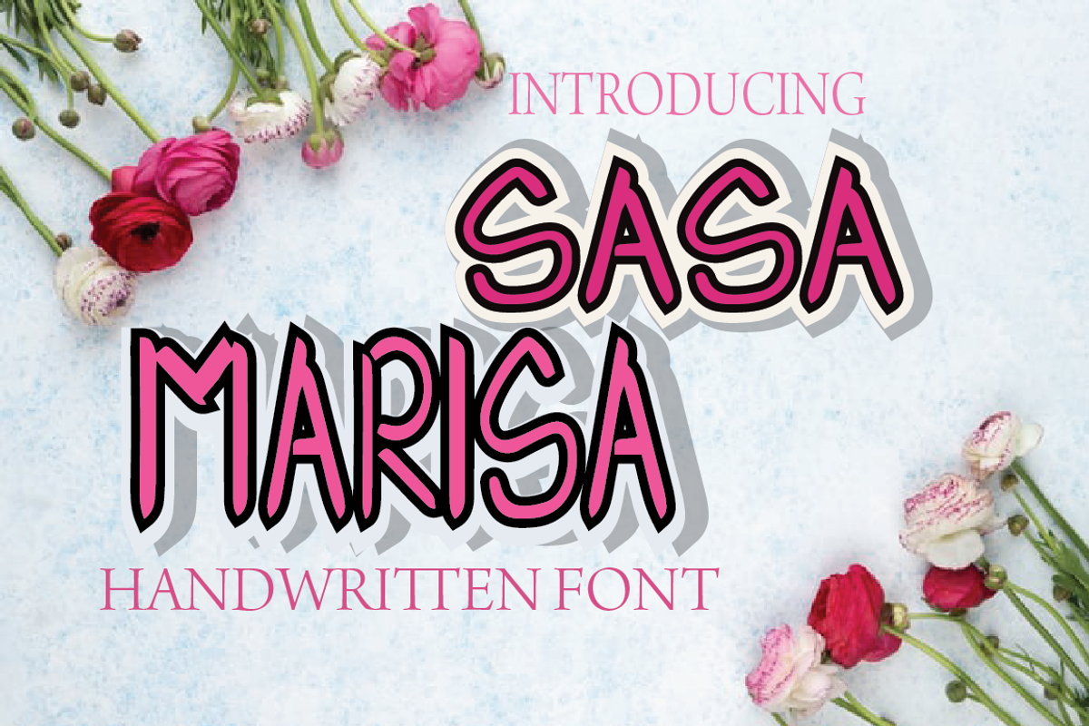 sasamarrisa, a Font by Wana Studio (Photo 1 of 7)