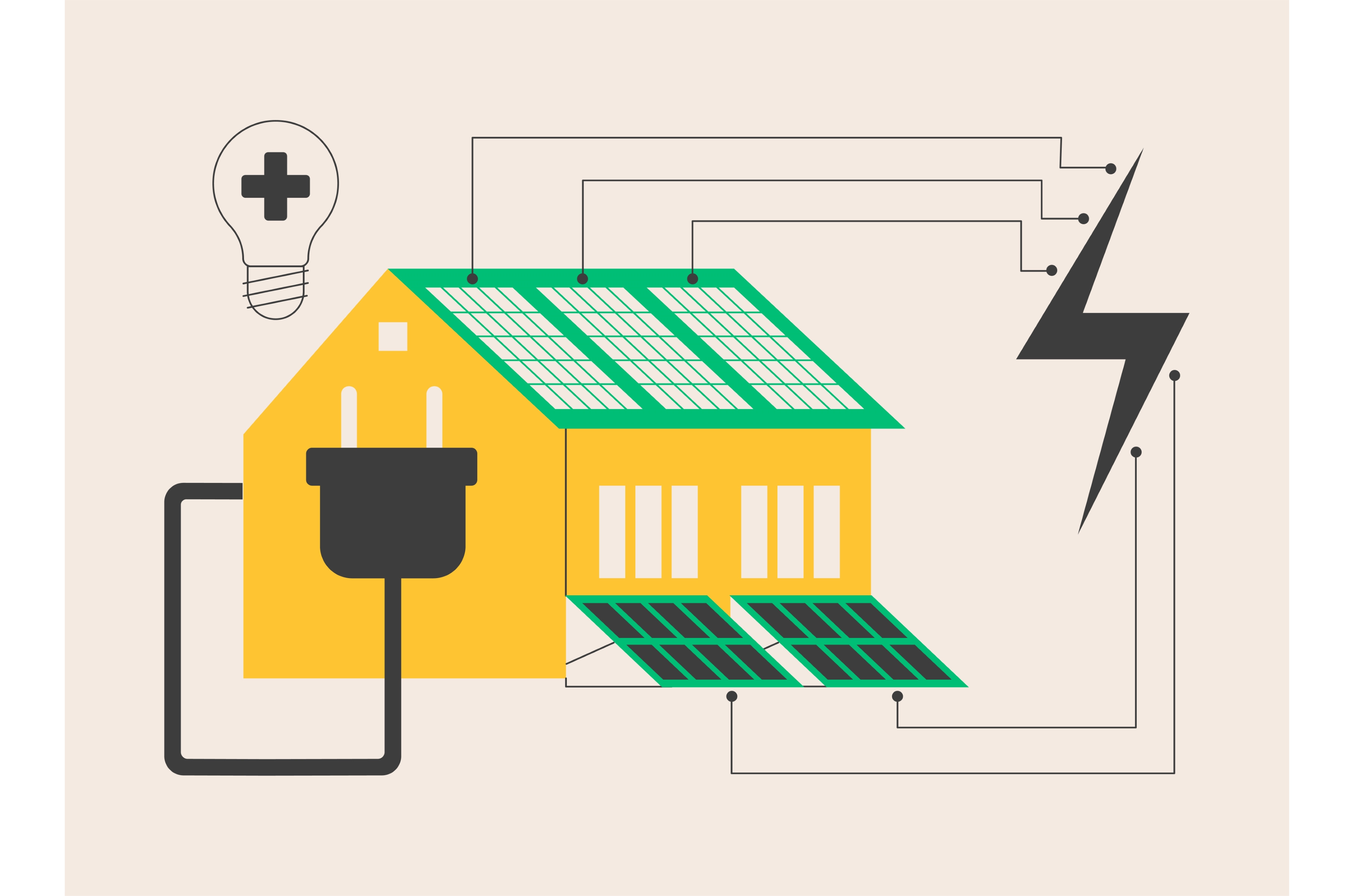 Energy-plus house abstract concept, an Object Illustration by Visual ...