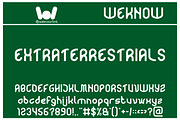 Alien font, a Font by weknow (Thumbnail 2 of 3)