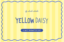 Yellow Daisy | Handwritten Font