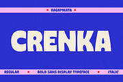 Crenka - Bold Food Branding Font, a Sans Serif Font by RagamKata (Thumbnail 1 of 10)