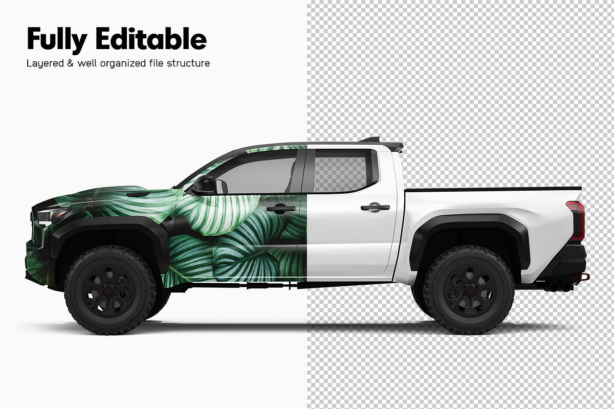 Pickup Truck Mockup 14, a Product Mockup by Mockupix (Photo 3 of 12)