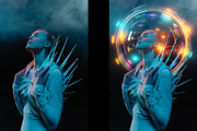 Neon Frame Overlays JPG ,Overlays, a Background Graphic by Chipshpow Graphics (Thumbnail 3 of 13)