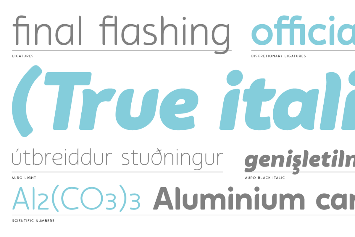 Auro, a Sans Serif Font by Typogama (Photo 6 of 10)