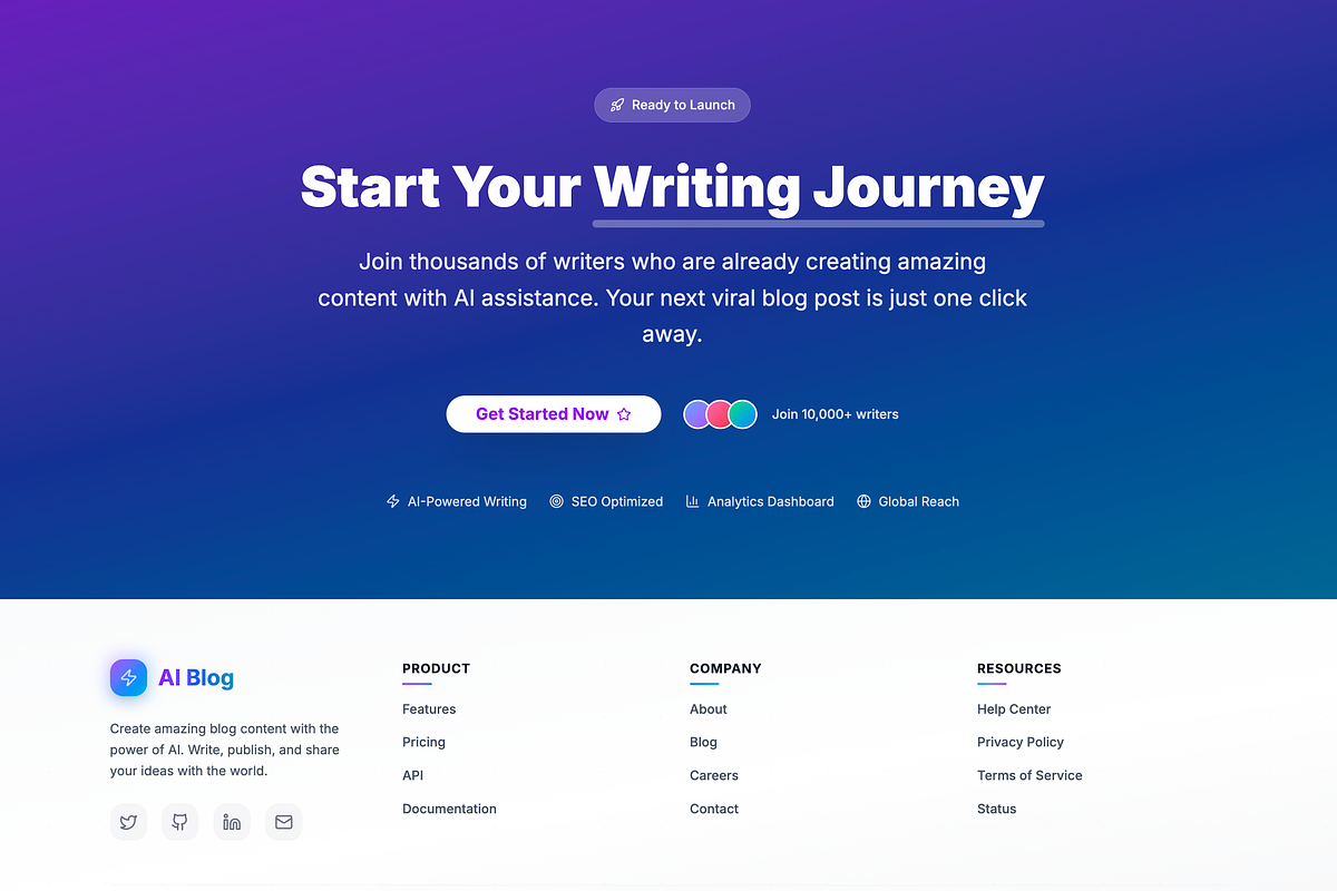AI Blog Platform - InkGenius, an App Template by Waleed Codes (Photo 19 of 31)