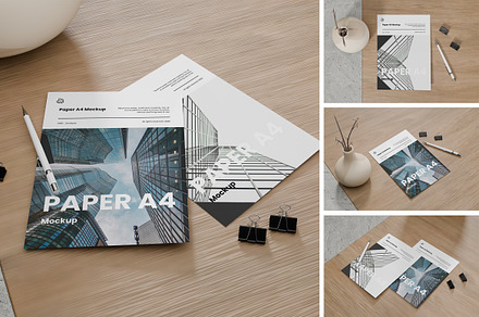 Flyer A4 Mockup, a Books & Magazine Mockup by xavier_studio