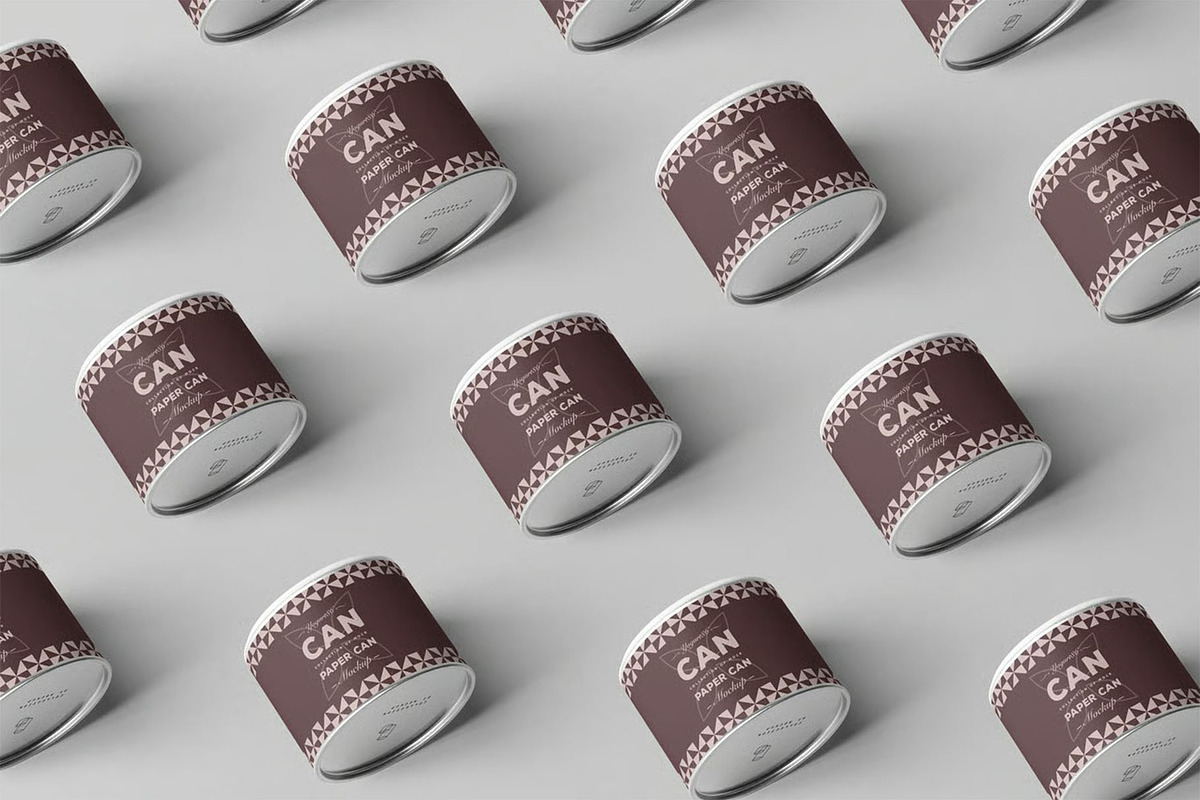Paper Can Mock-up, a Cups & Container Mockup by zippypixelstudio (Photo 2 of 14)