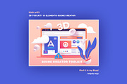3D Web Illustrations- Hero Headers, a Landing Page Template by Polar Vectors (Thumbnail 7 of 7)