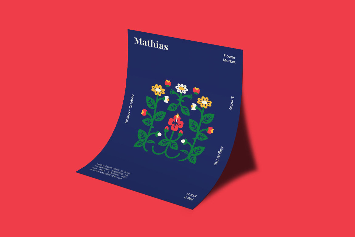Mathias Poster Design Template, a Flyer Template by monzlab