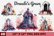Dracula's Grave Halloween, an Illustration by Gemstone (Thumbnail 1 of 12)