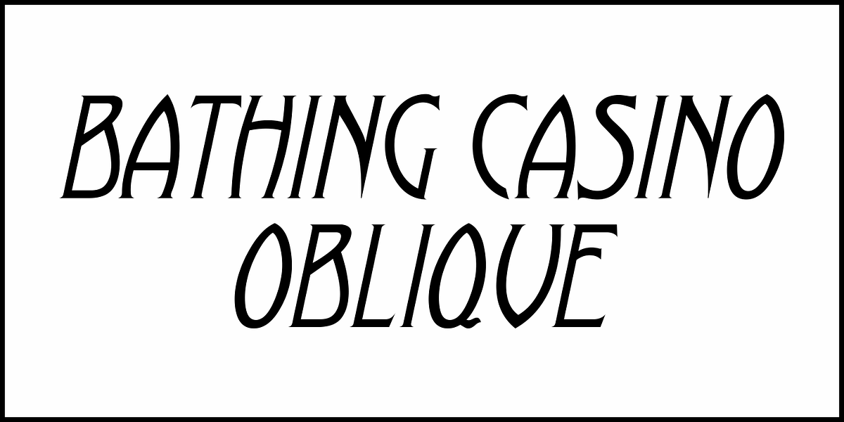 Bathing Casino, a Font by Jeff Levine Fonts (Photo 4 of 5)