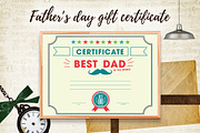 Father's day gift certificate, a Card Template by Kseniia Kuznetsova (Thumbnail 1 of 2)