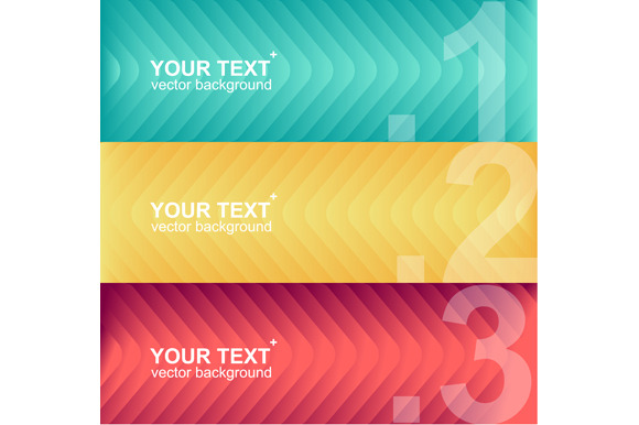 Vector colorful text boxes, an Illustration by More Shop