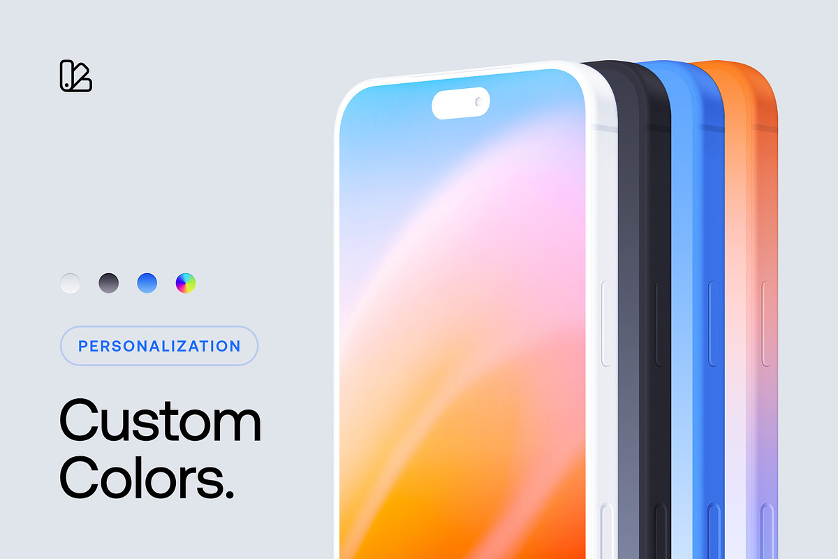 iPhone 18 Pro Clay - 24 Mockups, an iPhone Mockup by Asylab (Photo 4 of 54)