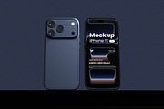 iPhone 17 Pro Mockup, an iPhone Mockup by Rielismee (Thumbnail 4 of 5)