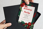 EPS X-mas invitation & greeting card, an Invitation Template by holaholga (Thumbnail 2 of 2)