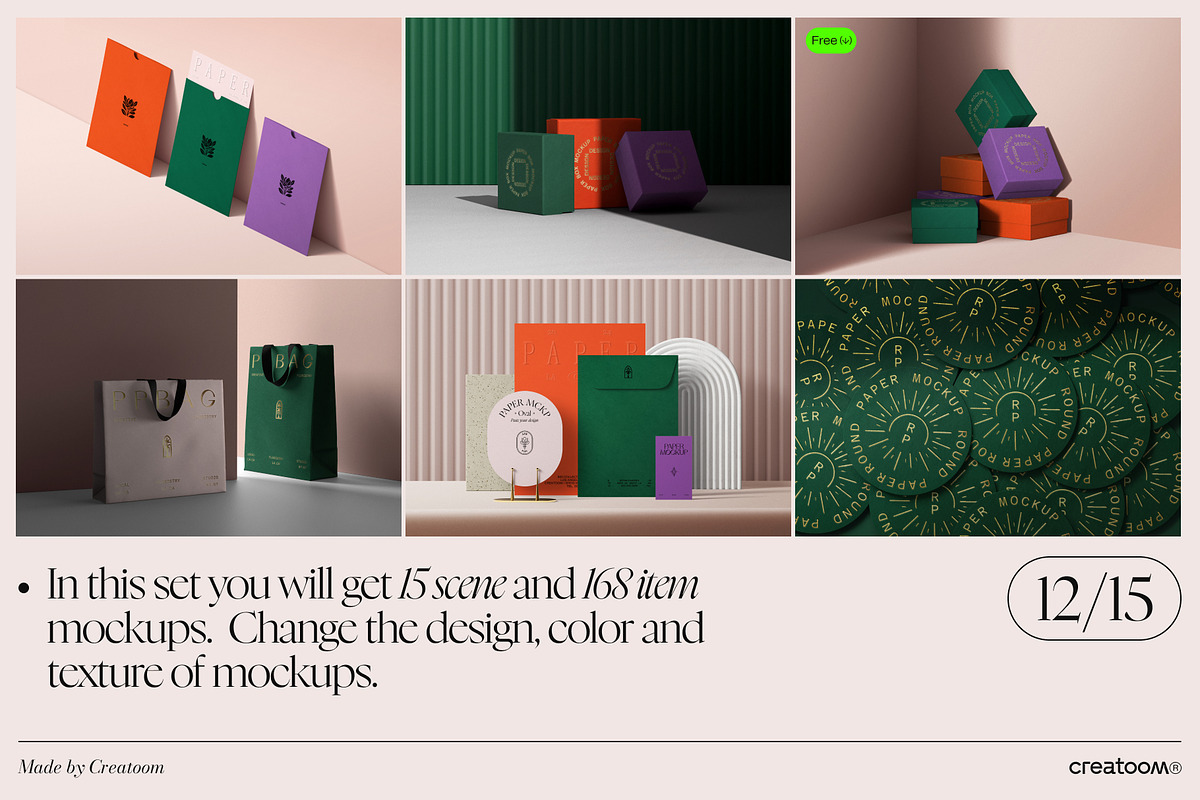 Branding mockup creator (168 PSD), a Product Mockup by Creatoom (Photo 4 of 12)