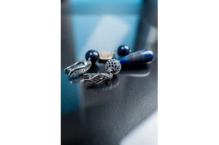Blue natural lapis lazuli, earrings, a Beauty & Fashion Photo by darksoul72