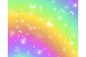 Rainbow Background. Fantasy Unicorn