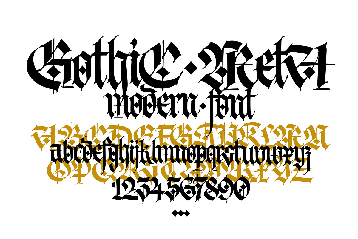 Gothic vector letters - 13, an Object Graphic by GeekClick (Photo 10 of 16)