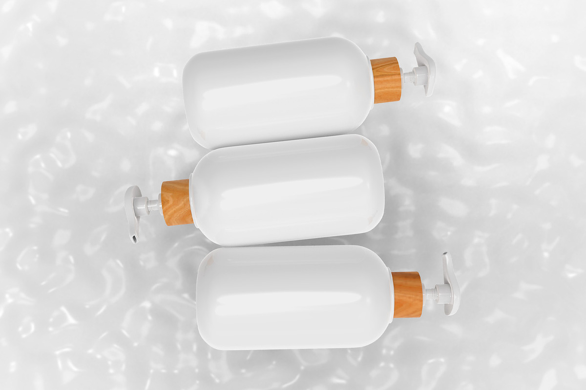 3d Dispenser Bottles Mockup, a Packaging Mockup by The Rose Project (Photo 4 of 4)