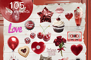 Romantic Love Collage Kit, an Object Graphic by VirinaDesign (Thumbnail 13 of 15)