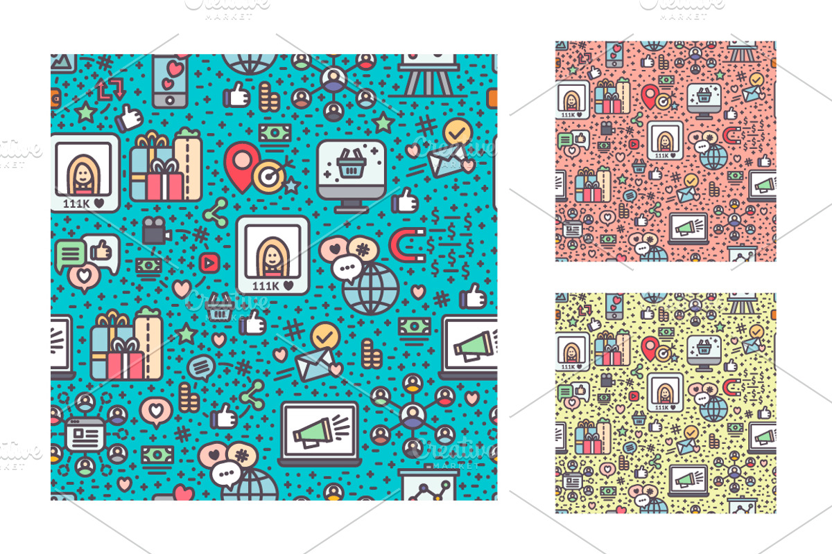 Influencer Marketing Set, a Person Illustration by Asya Malysheva (Photo 9 of 9)