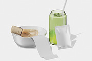 Matcha Branding Mockup, a Merchandise Mockup by Unerispace (Thumbnail 3 of 5)
