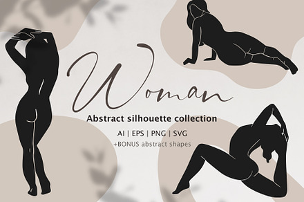 Woman Abstract Silhouette Collection, a Person Illustration by mejorana