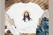 Jesus Christ Clipart PNG, an Illustration by Sublimation Artist (Thumbnail 4 of 6)