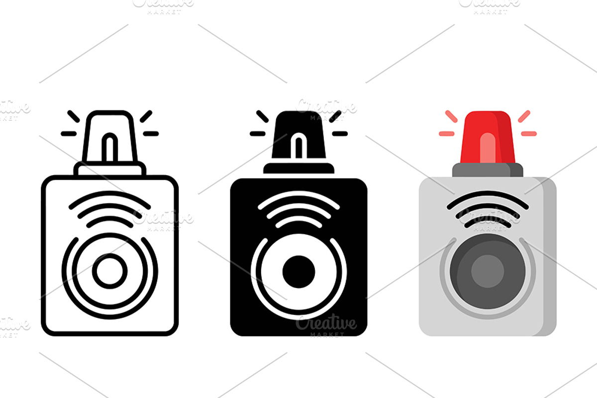Alarm Siren Vector Design, a Solid Icon by Artonix (Photo 2 of 2)